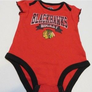 NHL Chicago Blackhawks Hockey Onesie - size 6/9 mos - new, no tags